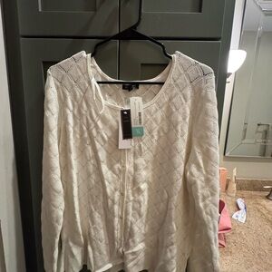 Chic Cream Button Down Women's Top